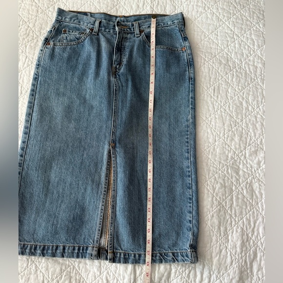 Levi's Blue Denim Skirt - Picture 7 of 10